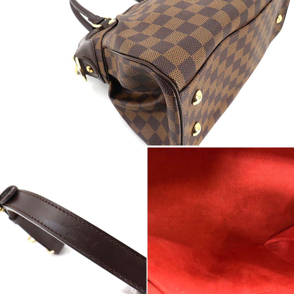 Louis Vuitton Damier Trevi PM 2way Hand Shoulder Bag Ebene