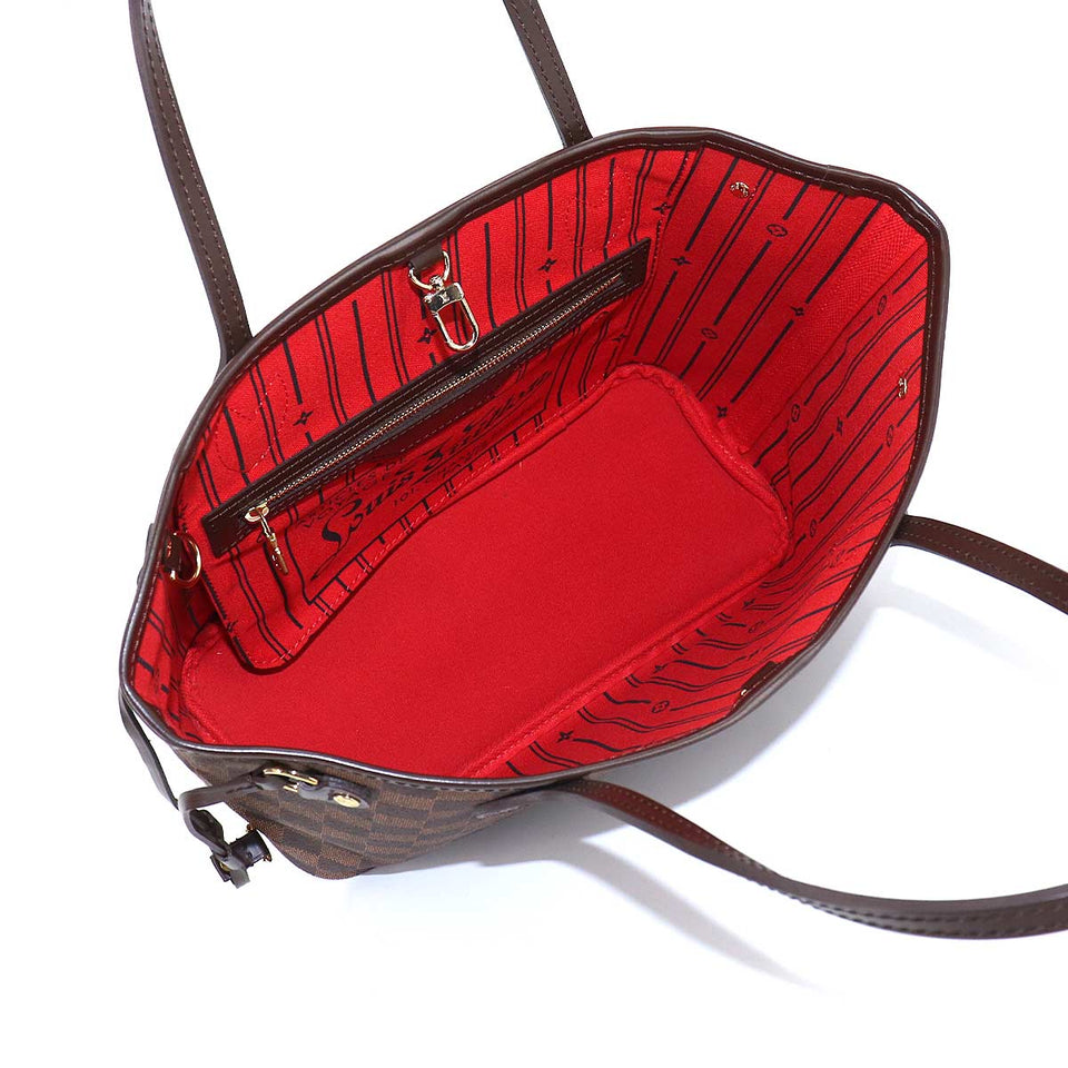 Louis Vuitton Damier Neverfull PM Tote Bag Ebene Brown