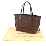 Louis Vuitton Damier Neverfull PM Tote Bag Ebene Brown