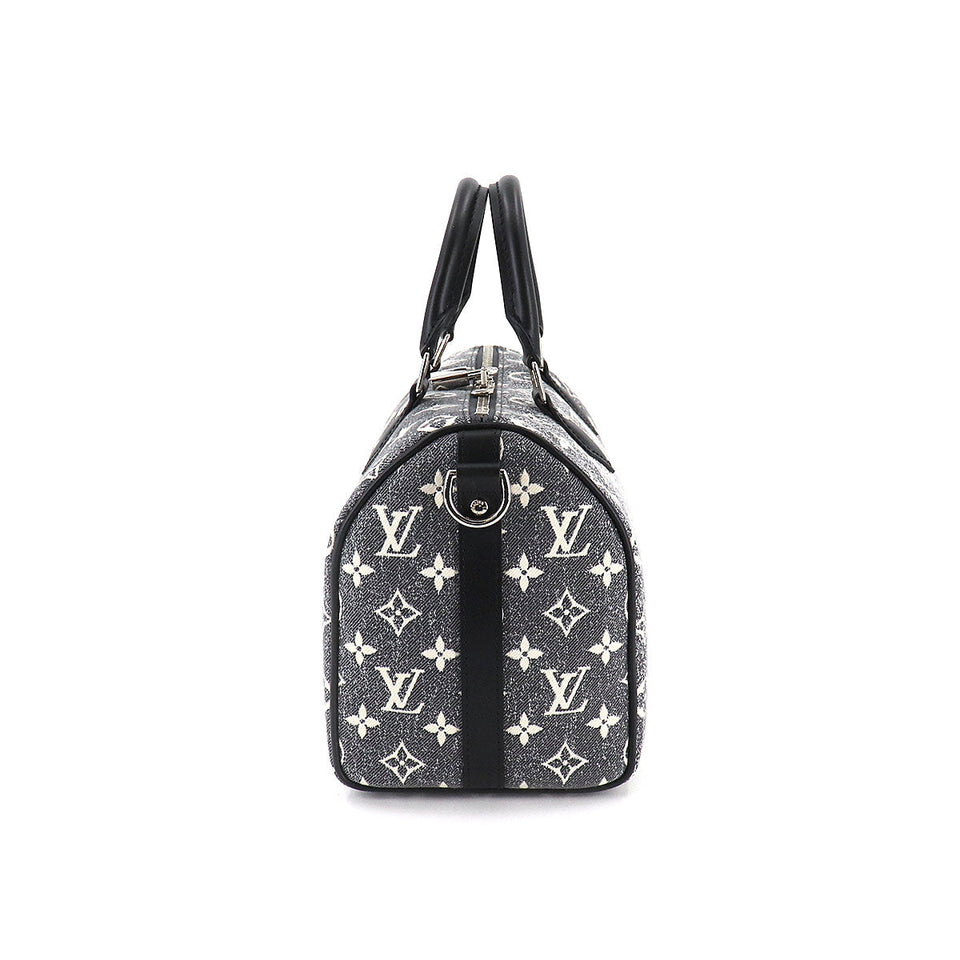 Louis Vuitton Monogram Jacquard Denim Speedy Bandouliere 25 2way Shoulder Bag
