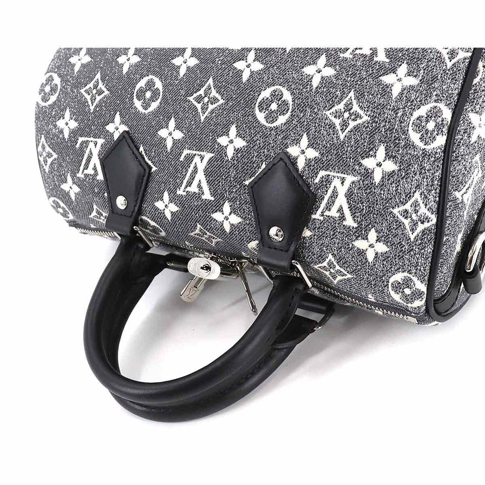 Louis Vuitton Monogram Jacquard Denim Speedy Bandouliere 25 2way Shoulder Bag