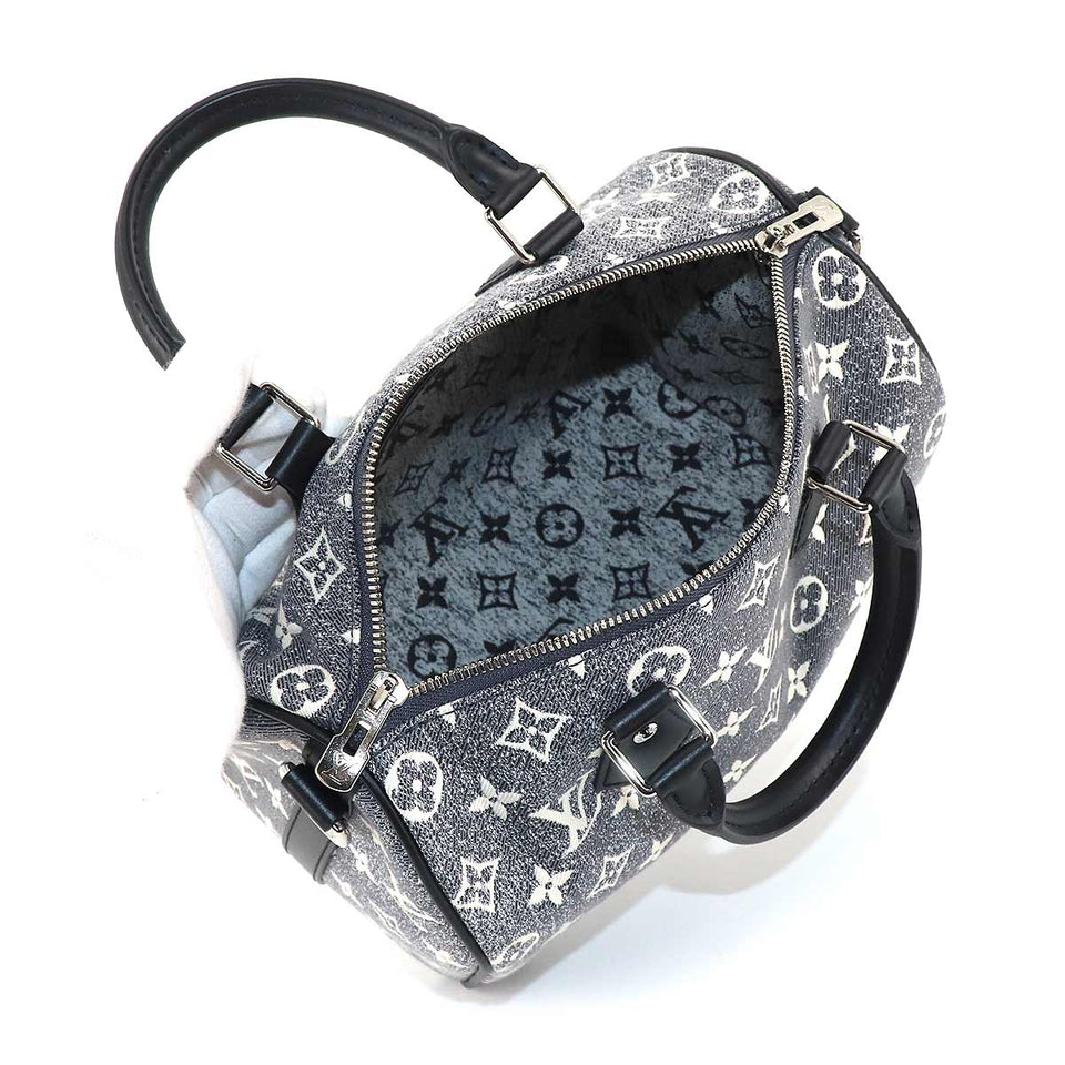 Louis Vuitton Monogram Jacquard Denim Speedy Bandouliere 25 2way Shoulder Bag