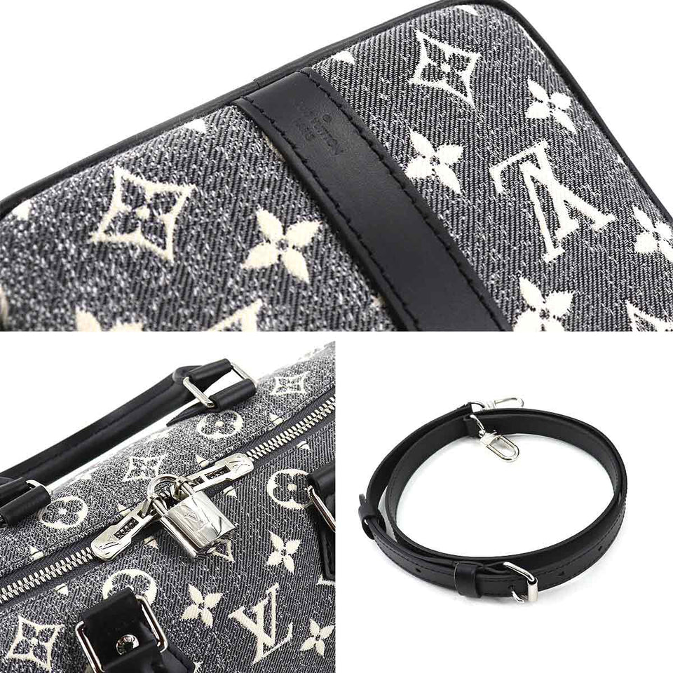 Louis Vuitton Monogram Jacquard Denim Speedy Bandouliere 25 2way Shoulder Bag