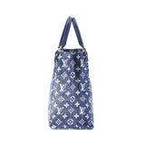 Louis Vuitton Monogram Jacquard Denim Onthego MM 2way Tote Shoulder Bag