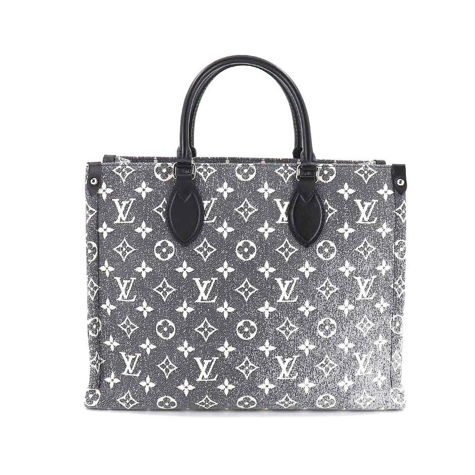 Louis Vuitton Monogram Jacquard Denim On The Go MM 2way Tote Bag