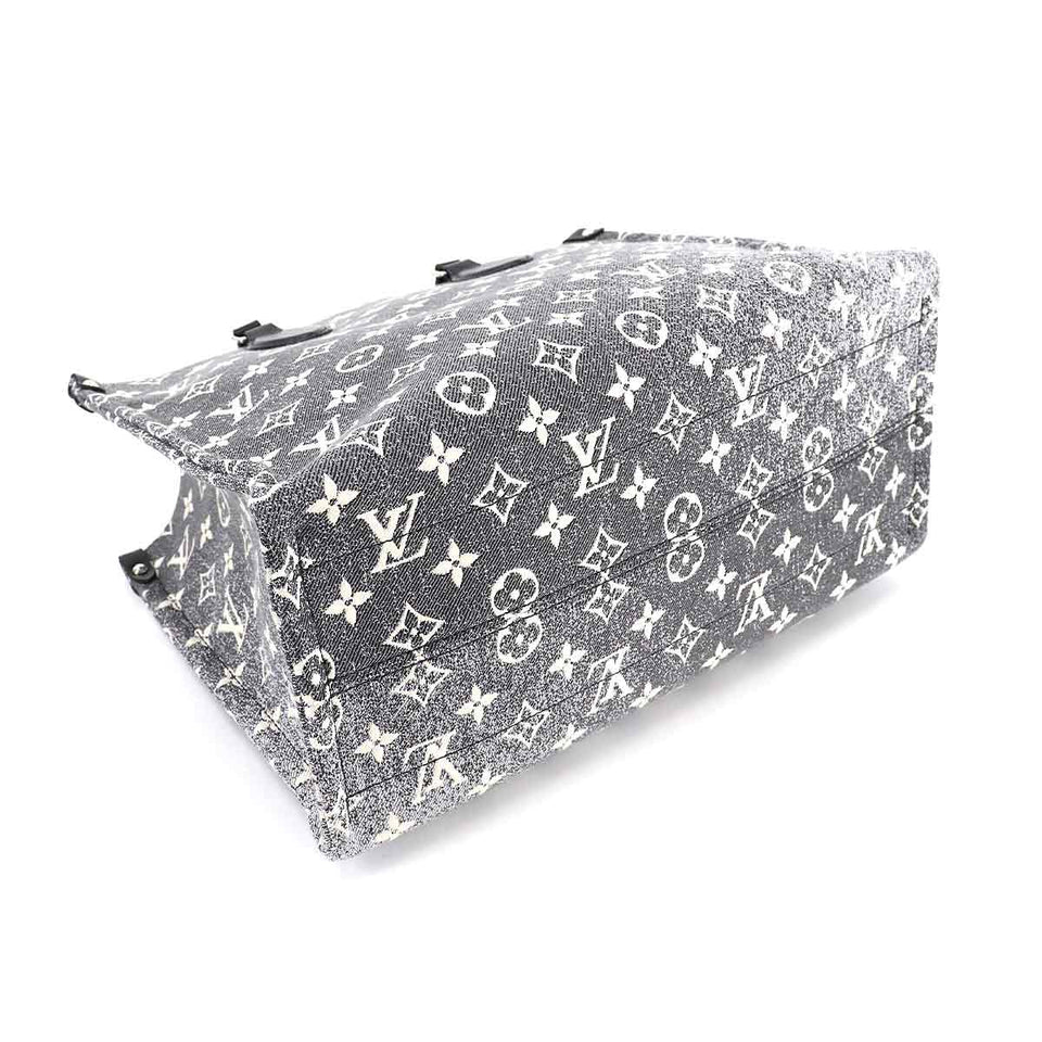 Louis Vuitton Monogram Jacquard Denim On The Go MM 2way Tote Bag