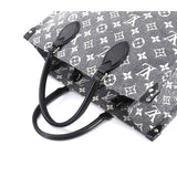 Louis Vuitton Monogram Jacquard Denim On The Go MM 2way Tote Bag