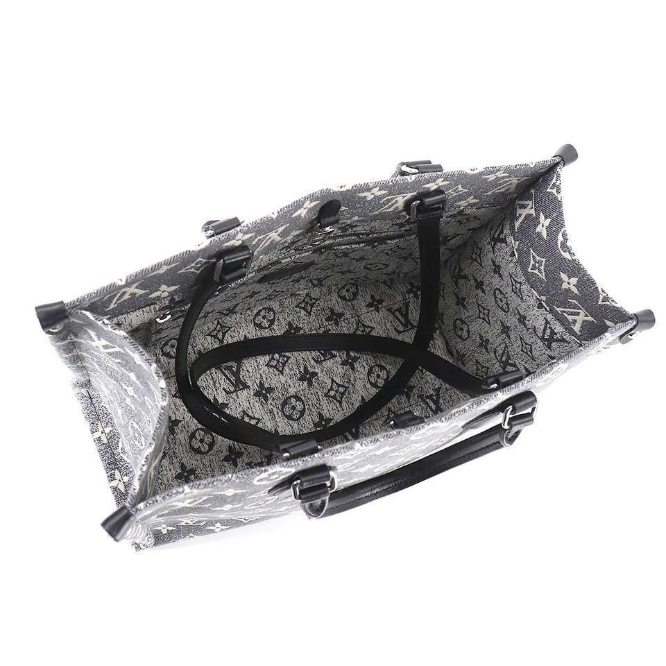 Louis Vuitton Monogram Jacquard Denim On The Go MM 2way Tote Bag
