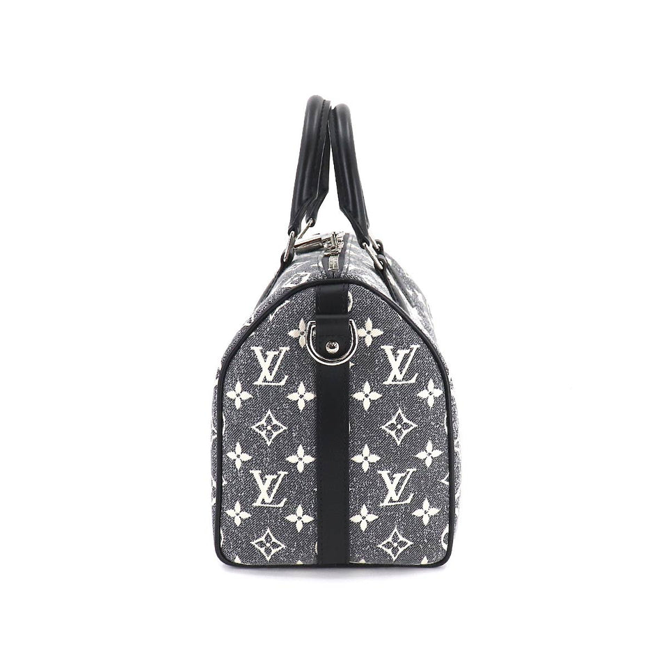 Louis Vuitton Monogram Jacquard Denim Speedy Bandouliere 25 2way Shoulder Bag