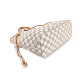 Louis Vuitton Damier Azur Neverfull PM Tote Bag White