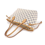 Louis Vuitton Damier Azur Neverfull PM Tote Bag White
