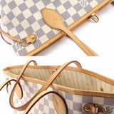 Louis Vuitton Damier Azur Neverfull PM Tote Bag White