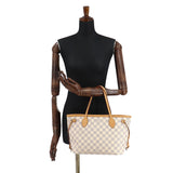 Louis Vuitton Damier Azur Neverfull PM Tote Bag White