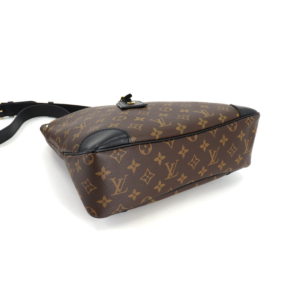 Louis Vuitton Monogram Odeon NM MM Shoulder Bag Brown Noir Crossbody