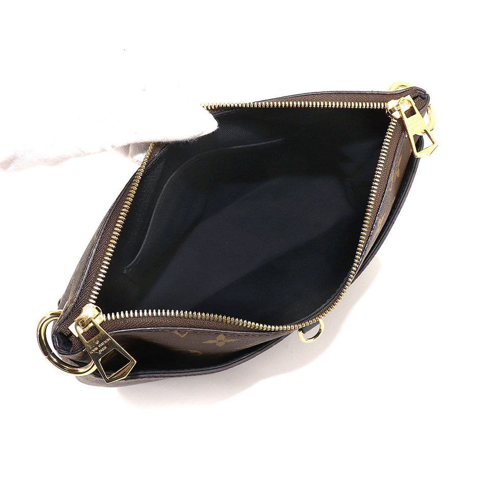 Louis Vuitton Monogram Odeon NM MM Shoulder Bag Brown Noir Crossbody