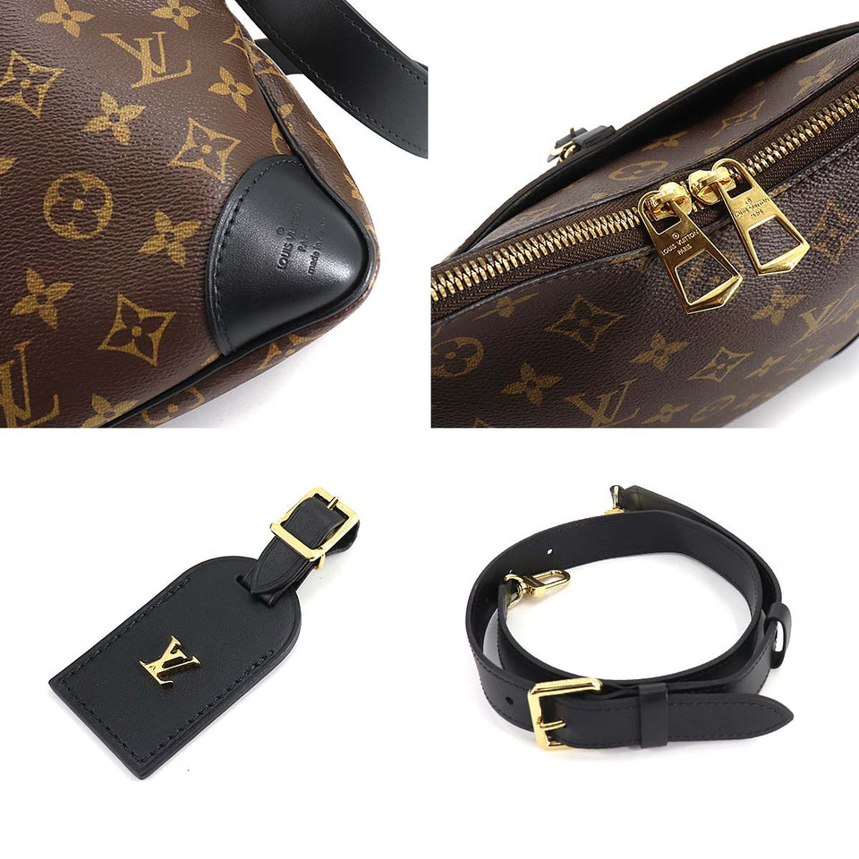 Louis Vuitton Monogram Odeon NM MM Shoulder Bag Brown Noir Crossbody