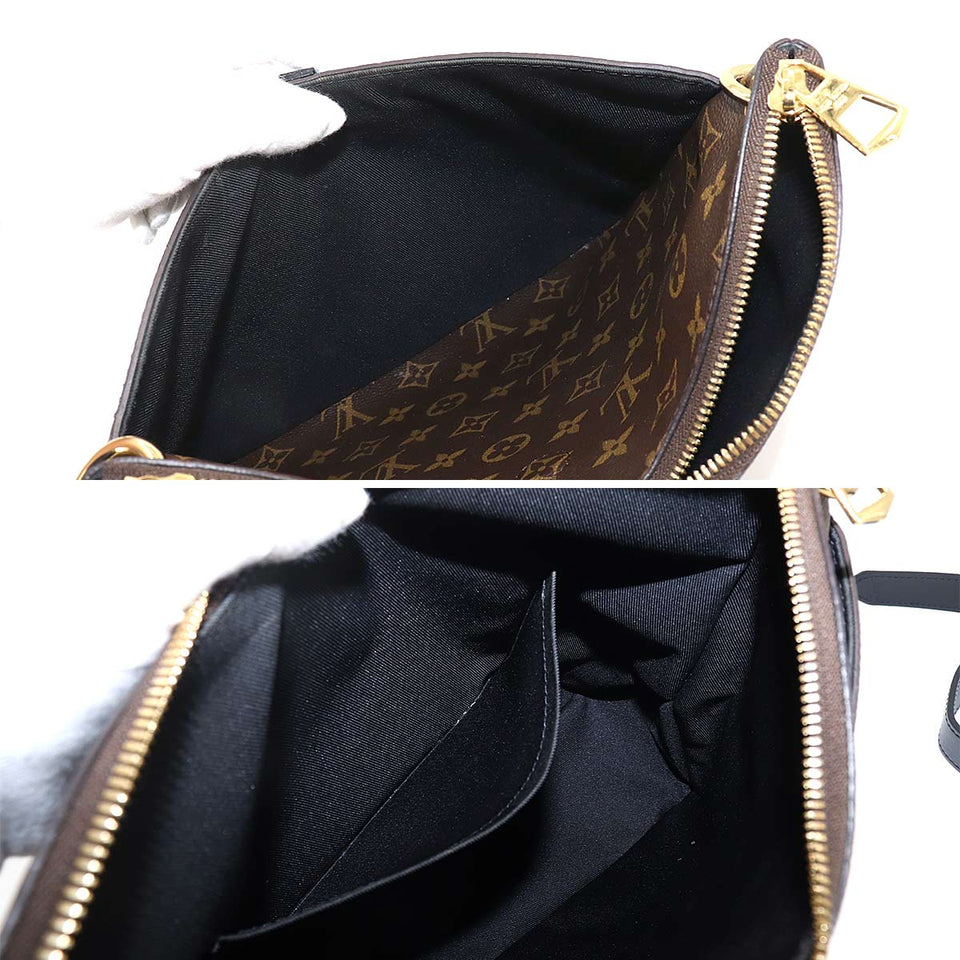 Louis Vuitton Monogram Odeon NM MM Shoulder Bag Brown Noir Crossbody