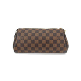 Louis Vuitton Damier Eva 2way Hand Shoulder Bag Ebene Brown