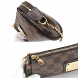 Louis Vuitton Damier Eva 2way Hand Shoulder Bag Ebene Brown