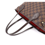 Louis Vuitton Damier Neverfull PM Tote Bag Brown Gold Hardware