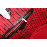 Louis Vuitton Damier Neverfull PM Tote Bag Brown Gold Hardware