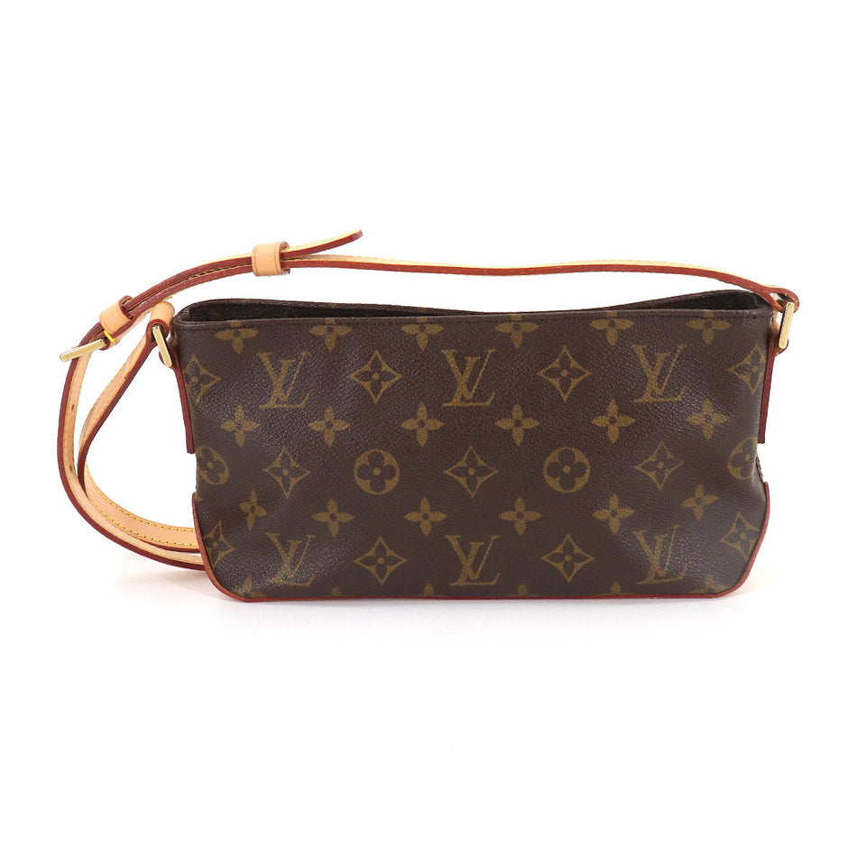 Louis Vuitton Monogram Trotter Shoulder Bag Brown