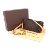 Louis Vuitton Monogram Trotter Shoulder Bag Brown