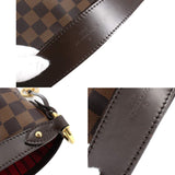 Louis Vuitton Damier Delightful PM Shoulder Bag Ebene Brown