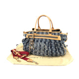 Louis Vuitton Monogram Denim Raye GM Shoulder Bag Canvas Blue