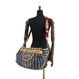 Louis Vuitton Monogram Denim Raye GM Shoulder Bag Canvas Blue