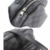 Louis Vuitton Damier Graphite Rem Shoulder Bag Black Gray