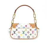 Louis Vuitton Monogram Multicolor Marilyn Hand Bag Leather Bronze White