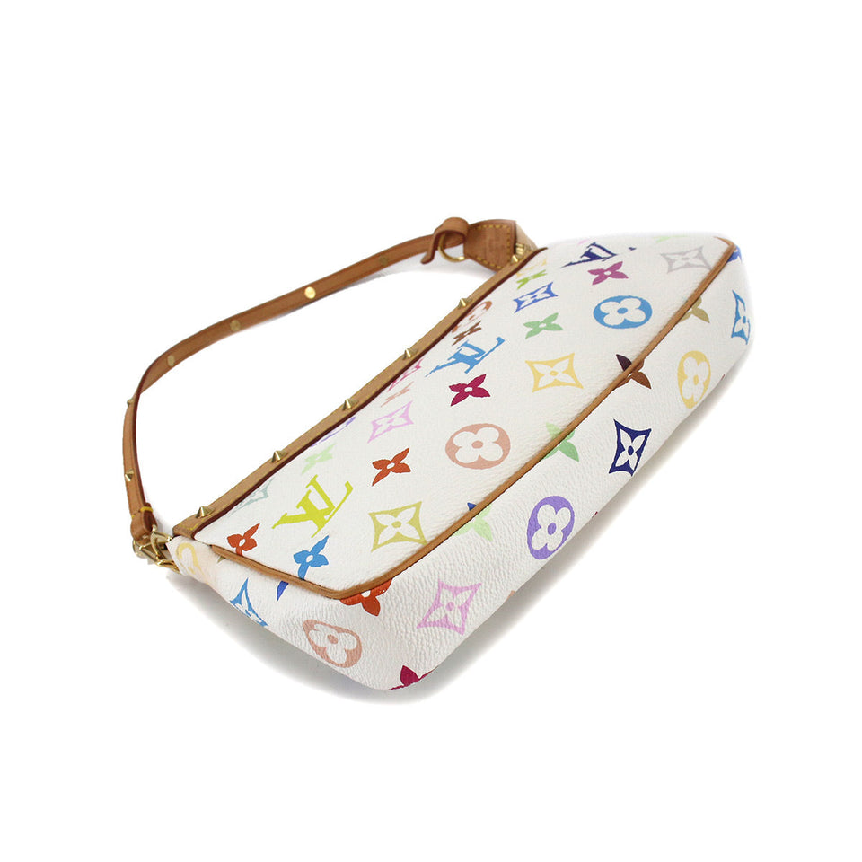 Louis Vuitton Monogram Multicolor Pochette Accessoire Hand Bag Bron