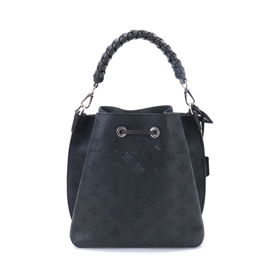 Louis Vuitton Mahina Muria 2way Hand Shoulder Bag Leather Noir