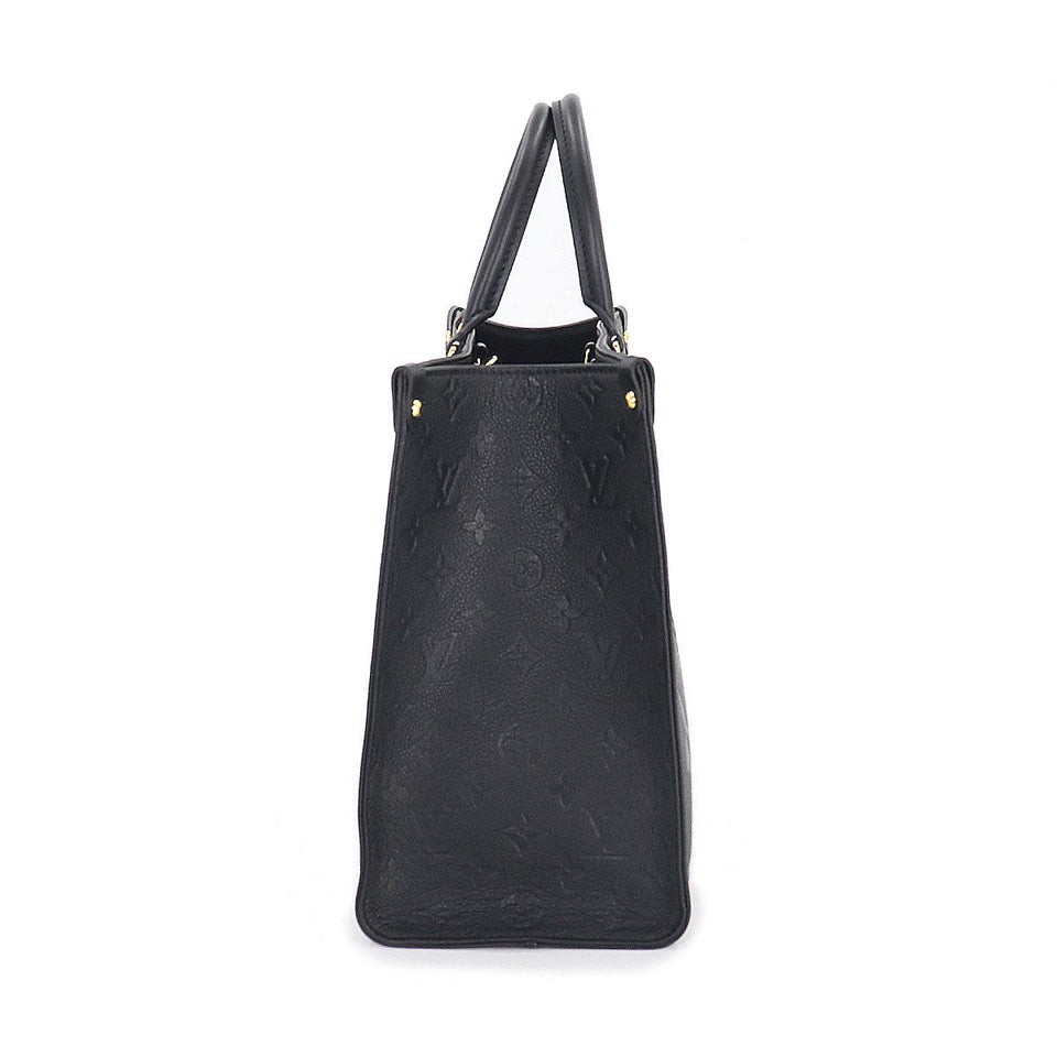 Louis Vuitton Monogram Implant Onthego MM 2way Tote Bag Noir