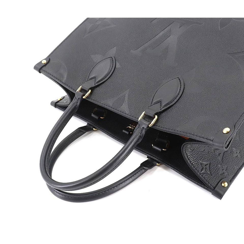 Louis Vuitton Monogram Implant Onthego MM 2way Tote Bag Noir