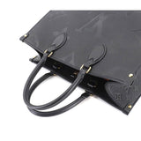 Louis Vuitton Monogram Implant Onthego MM 2way Tote Bag Noir