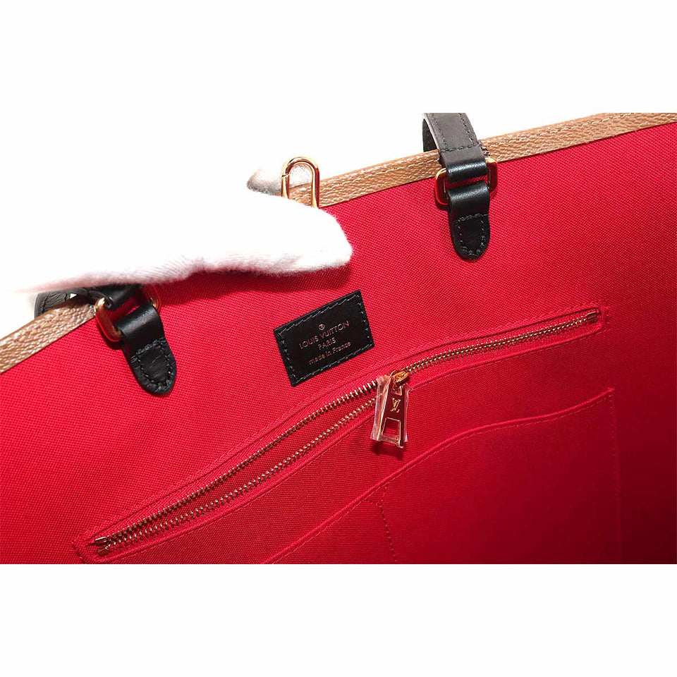 Louis Vuitton Giant Monogram Onthego GM 2way Tote Shoulder Bag Brown