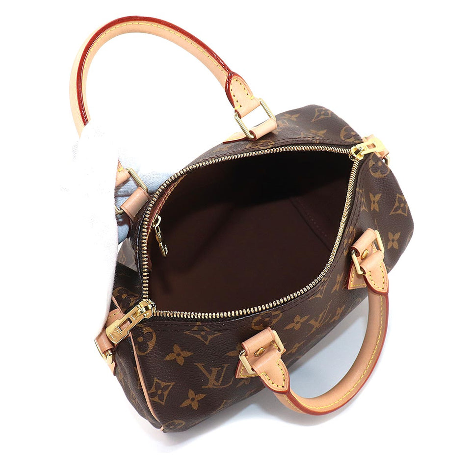 Louis Vuitton Monogram Speedy Bandouliere 25 2way Shoulder Bag Brown