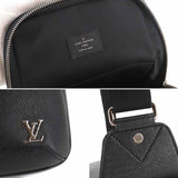 Louis Vuitton Taiga Avenue Sling Body Bag Leather Black
