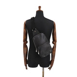 Louis Vuitton Taiga Avenue Sling Body Bag Leather Black