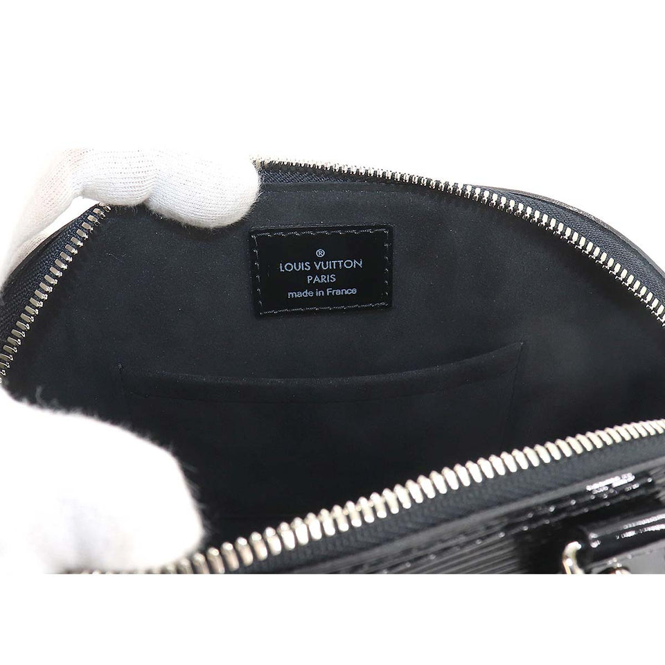 Louis Vuitton Epi Electric Alma BB 2way Shoulder Bag Leather Noir