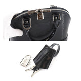 Louis Vuitton Epi Electric Alma BB 2way Shoulder Bag Leather Noir