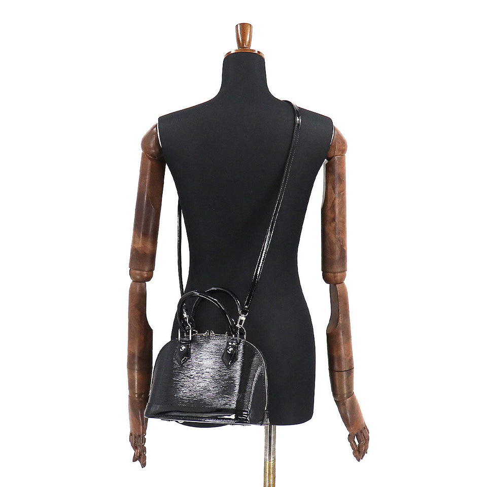 Louis Vuitton Epi Electric Alma BB 2way Shoulder Bag Leather Noir
