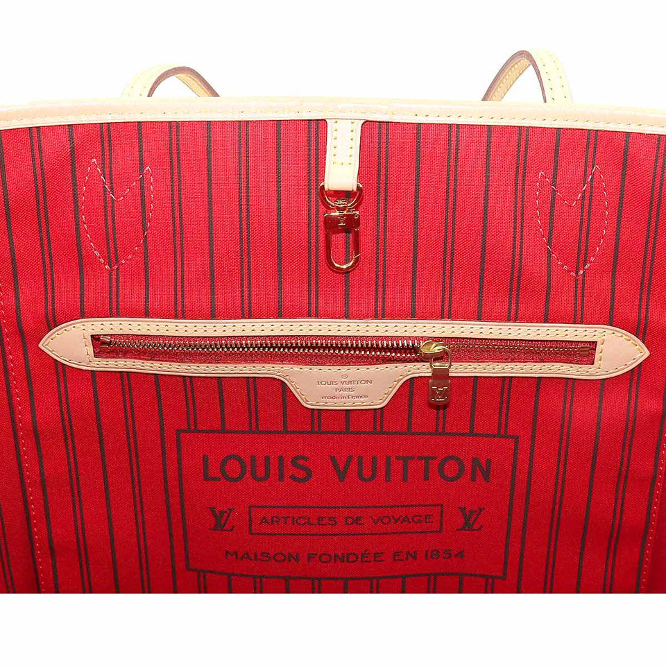 Louis Vuitton Monogram Neverfull MM Tote Bag Brown