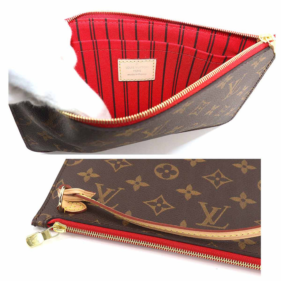 Louis Vuitton Monogram Neverfull MM Tote Bag Brown