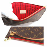 Louis Vuitton Monogram Neverfull MM Tote Bag Brown