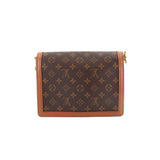 Louis Vuitton Monogram Reverse Dauphine MM 2way Shoulder Bag Brown
