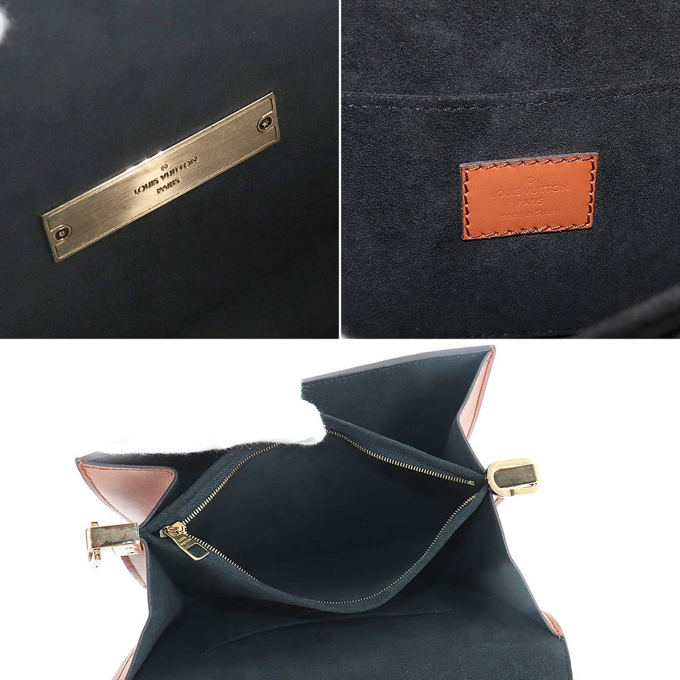 Louis Vuitton Monogram Reverse Dauphine MM 2way Shoulder Bag Brown