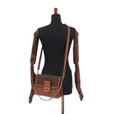 Louis Vuitton Monogram Reverse Dauphine MM 2way Shoulder Bag Brown